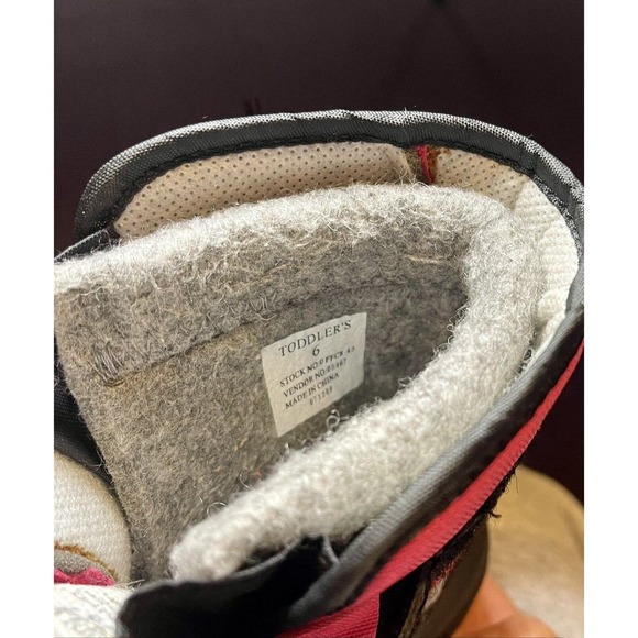 L.L. BEAN Toddler Snow Boots Lined Size 6 Pink & Black Adjustable Closure - Picture 5 of 6